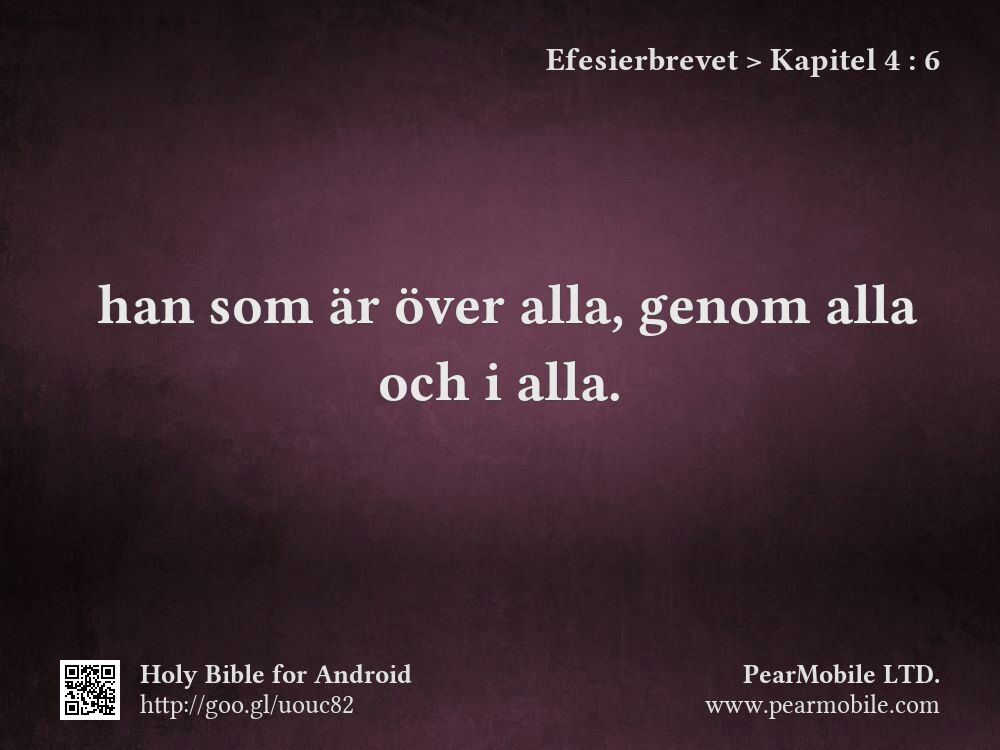 Efesierbrevet, Kapitel 4:6